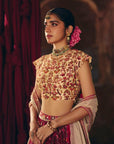 Red & Green Patola Lehenga