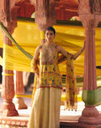 Yellow Short Kurta Sharara