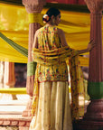 Yellow Short Kurta Sharara