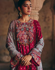 Maroon Kurta Sharara Set
