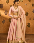 Baby Pink Mandarin Sky Lehenga Set