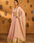 Baby Pink Mandarin Sky Lehenga Set