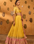 Spiced Ochre Lunar Lehenga Set