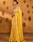Yellow Bloom Keeper Saree