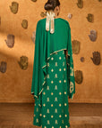 Green Lunar Crown Kaftan