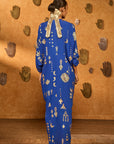 Blue Gilded Folkstone Kaftan