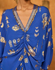 Blue Gilded Folkstone Kaftan