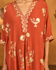Rust Moon Garden Kurta Set