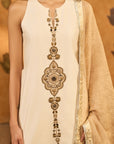 Ivory Gilded Sharara Set