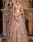 French Rose Autumn Lehenga