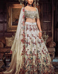 The Royal Satire Ekru Lehenga