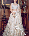 The Contemporary Parsi Aged Peach Lehenga