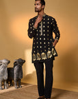 Black Turtle Tale Kurta Set