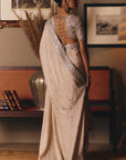 The Three Graces Silk Mukaish Saree