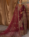 The Vintage Nizami Scarlet Saree
