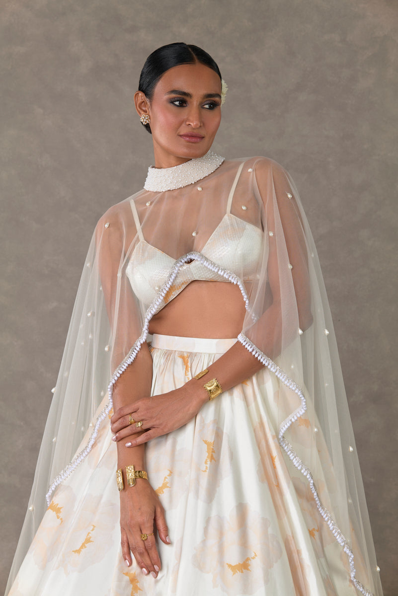 Ivory Nurvi Skirt Set