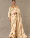 Beige Gulaab Saree with Stylized Blouse