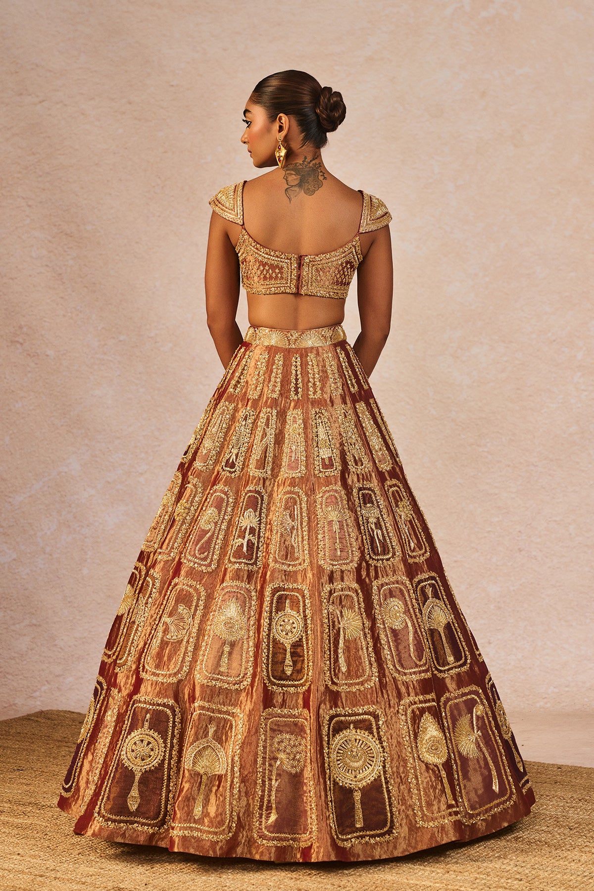 Zard Sitara Lehenga