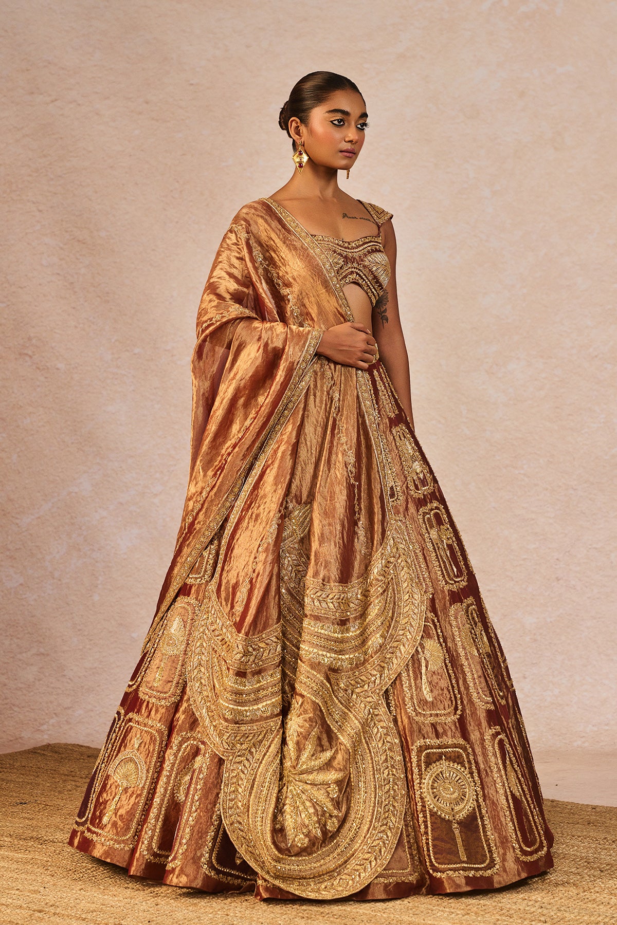 Zard Sitara Lehenga