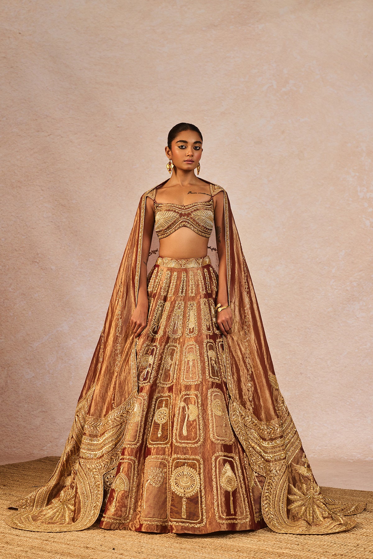 Zard Sitara Lehenga