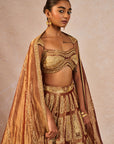 Zard Sitara Lehenga