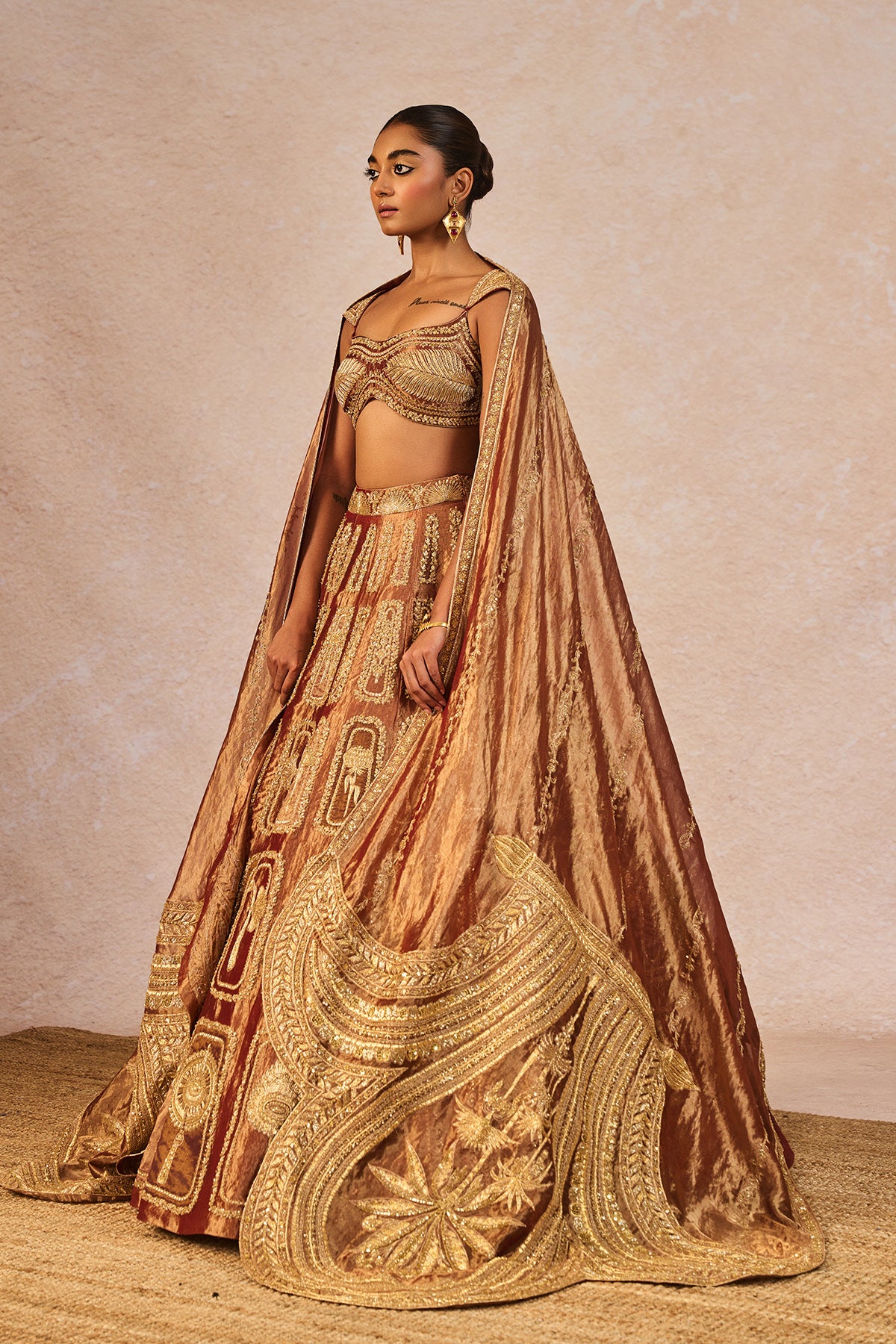 Zard Sitara Lehenga