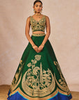 Mehendi Rachke Lehenga