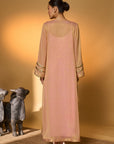 Baby Pink Moonfield Embroidered Kaftan