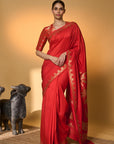 Crimson Tijila Saree