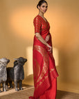 Crimson Tijila Saree