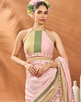 Pink Blooming Board Saree