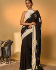 Black & White Polka All Charms Saree