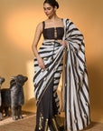 Black Stripes All Charms Saree