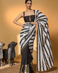 Black Stripes All Charms Saree