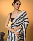 Black Stripes All Charms Saree
