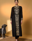 Black Khidki Kurta Set