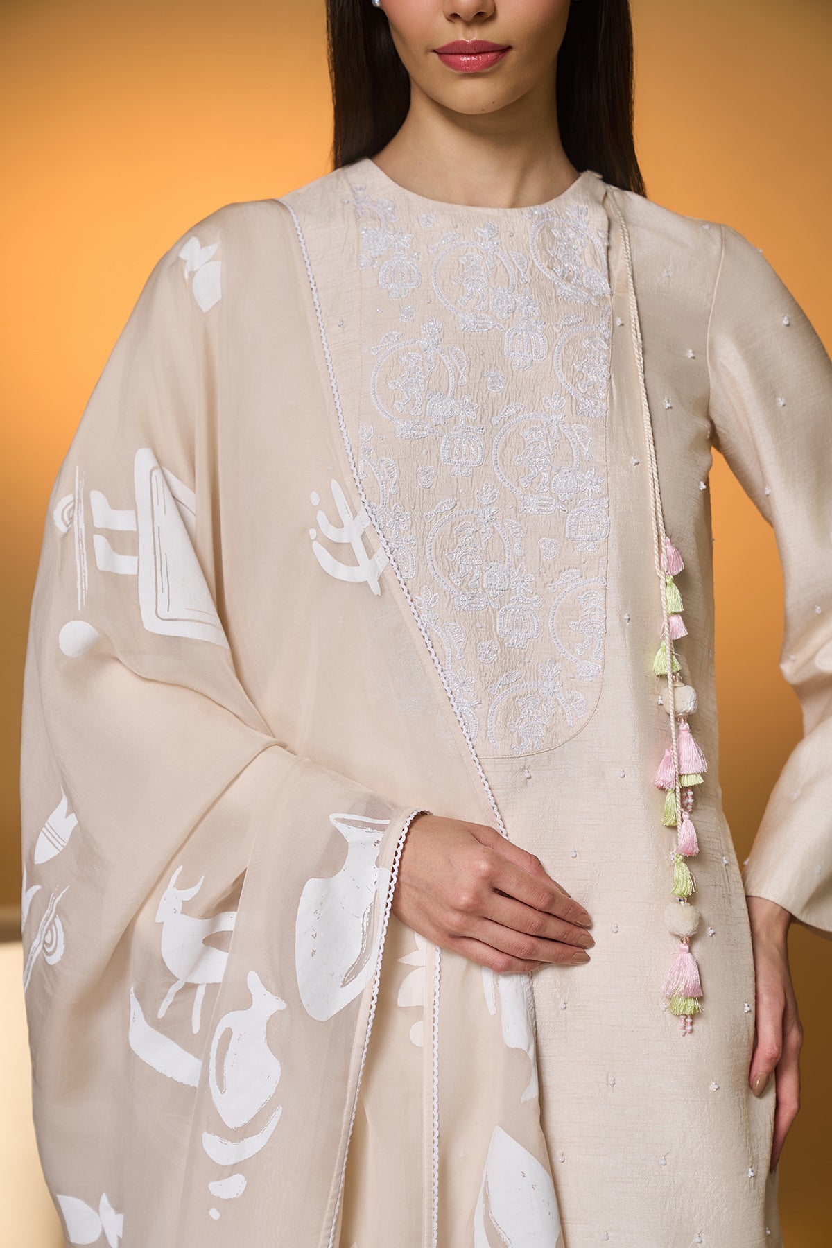 Rose Blushing Sharara Set