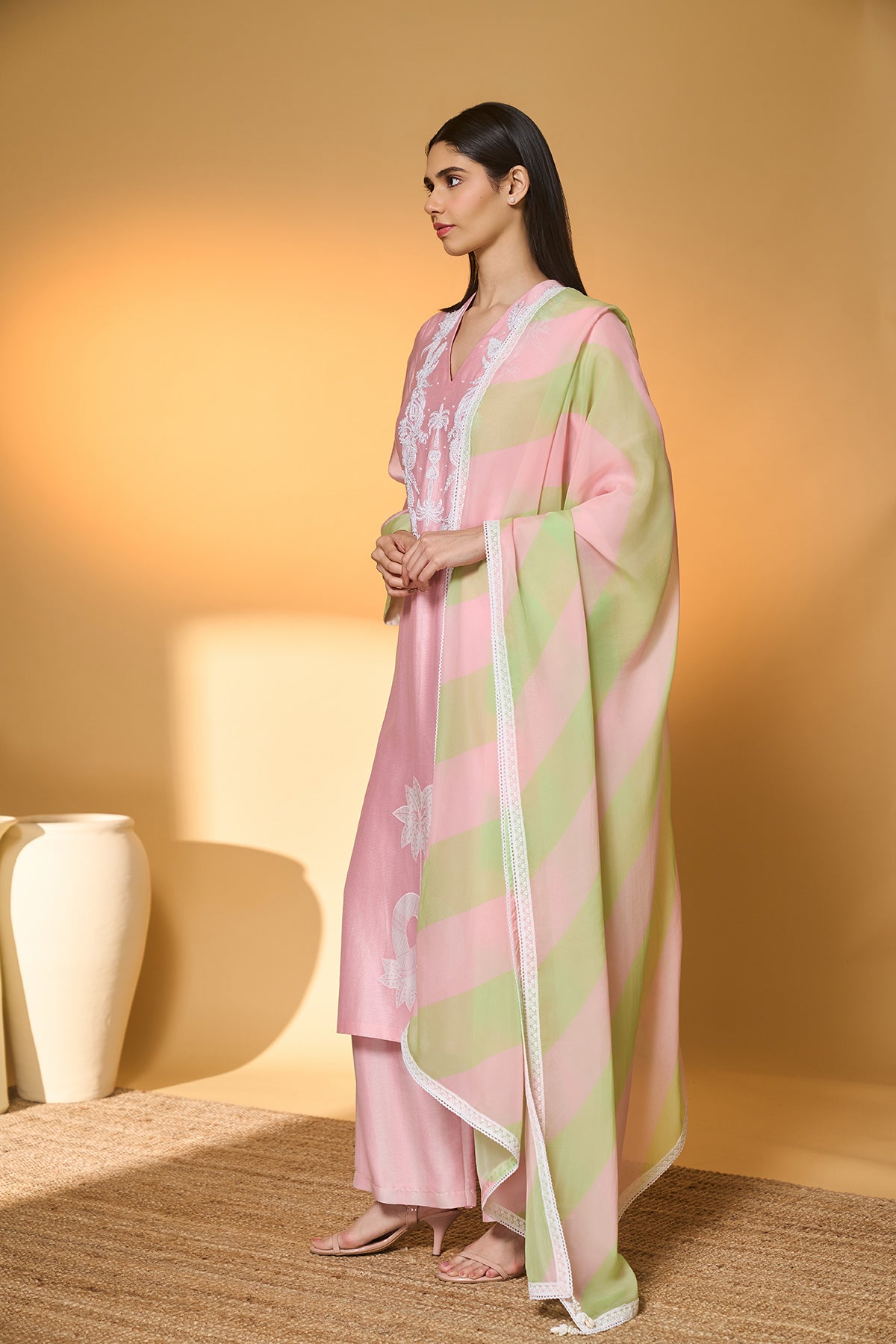 Blushing Bloom Kurta Set