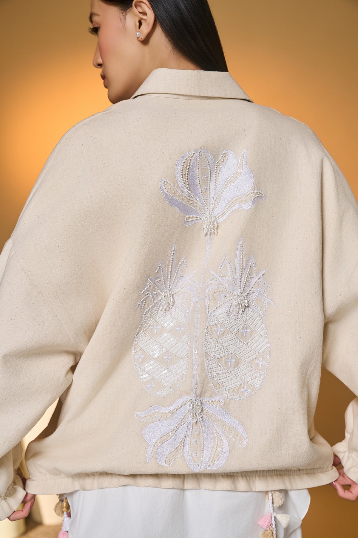 Ivory Pine-Code Jacket