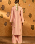 Babypink Crane Dawn Kurta Set