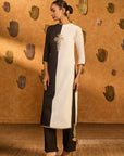 Black Ying Yang Kurta Set