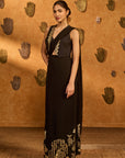 Black Zen Stitched Saree