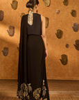 Black Zen Stitched Saree