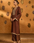 Sepia Cherry Vine Kurta Set