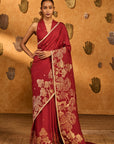 Red Zen Saree