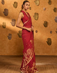 Red Zen Saree
