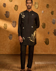 Black Crane Dawn Kurta Set