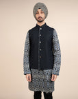 Midnight Blue Nehru Jacket