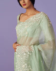 Pearl Work Saree Set