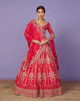 Rawsilk Bouquet Lehenga Set